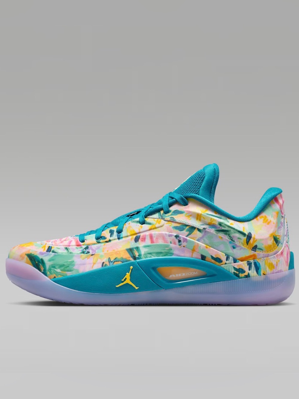 Jordan Zion 4 Tropical Teal Floral Basketball Shoes NWOB FB1802-301 ~Size 18Rare